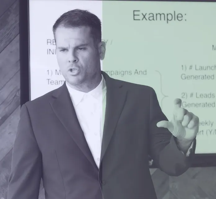 Brett teaching the Founder Freedom Map mapping system
